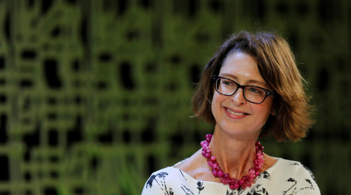 Fidelity Chairman and CEO Abigail Johnson interviews former New York City Mayor and founder of Bloomberg L.P. Michael Bloomberg about innovation at the Boston-based HubWeek in Boston